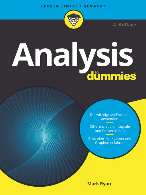 Title details for Analysis für Dummies by Mark Ryan - Wait list